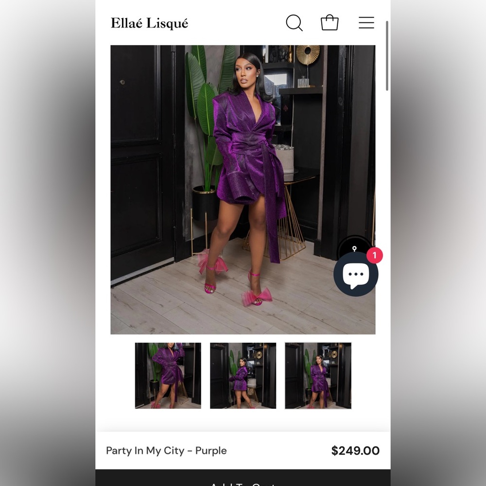 Ellaé Lisqué - Party In My City dress - Purple